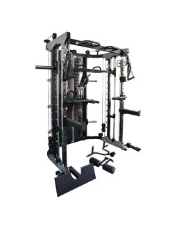 G12™ All-In-One Trainer - Doble Polea (2 x 90.5 kg), Máquina Smith, Rack y Prensa de Piernas