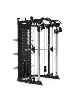 G12™ V2 All-In-One Trainer - Doble Polea (2 x 100 kg), Máquina Smith, Rack y Prensa de Piernas